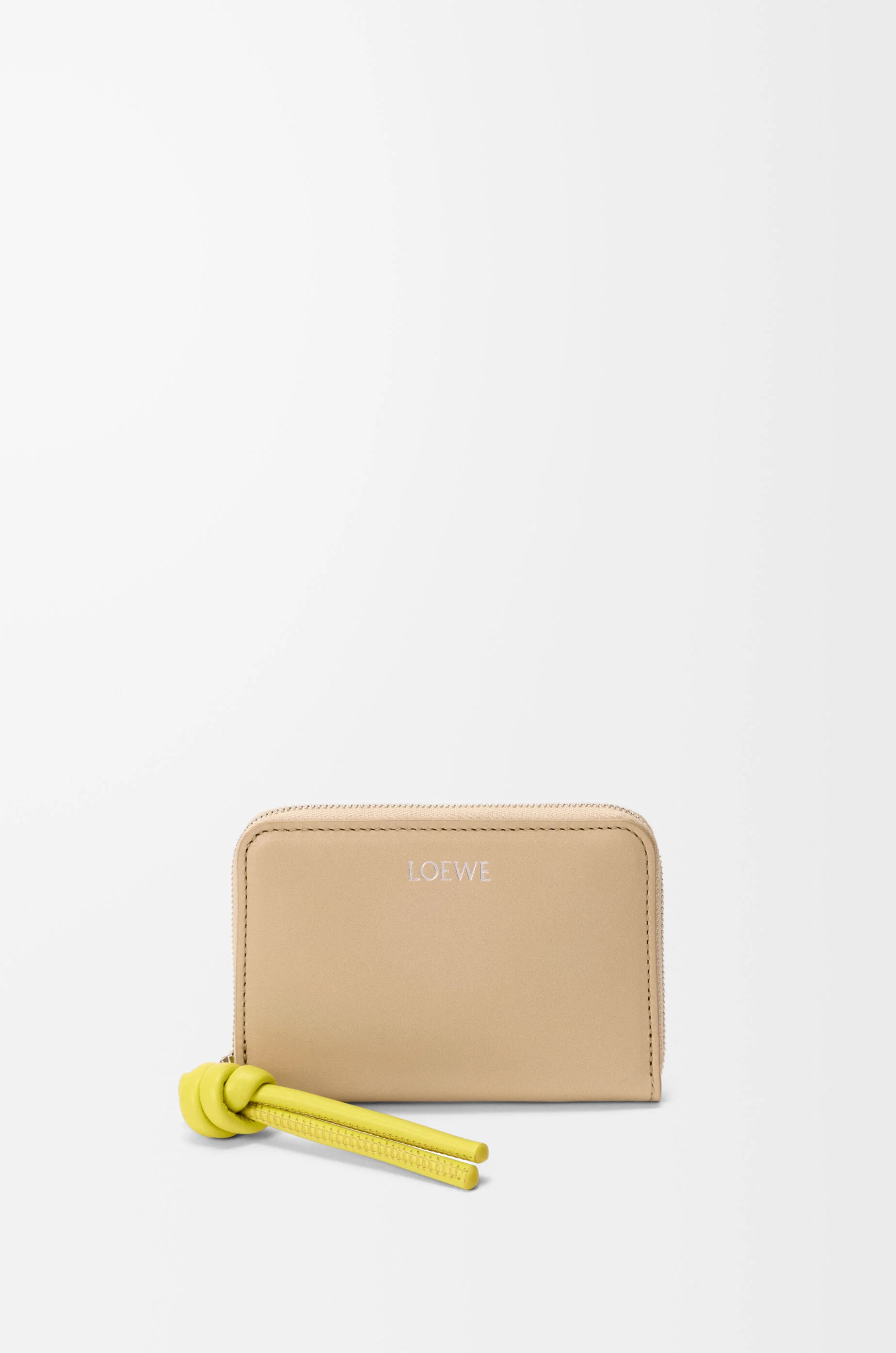 Zipped coin purse in shiny nappa calfskin - 1