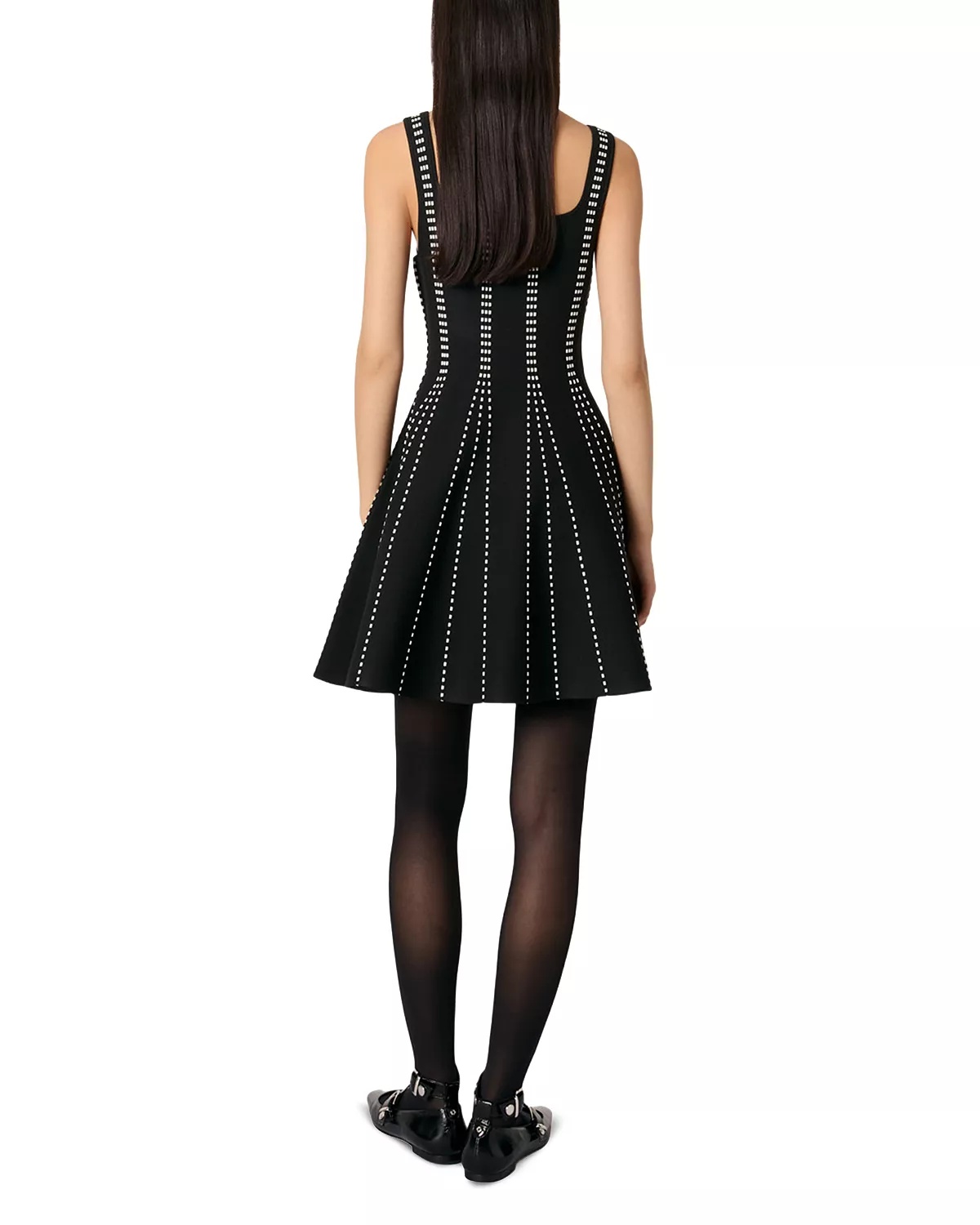 Short Jacquard Knit Dress - 8