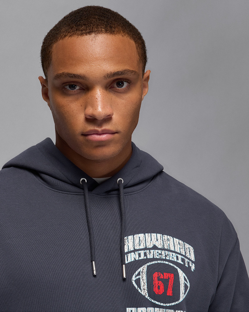 Jordan MVP x Howard University Men's Fleece Pullover Hoodie 3