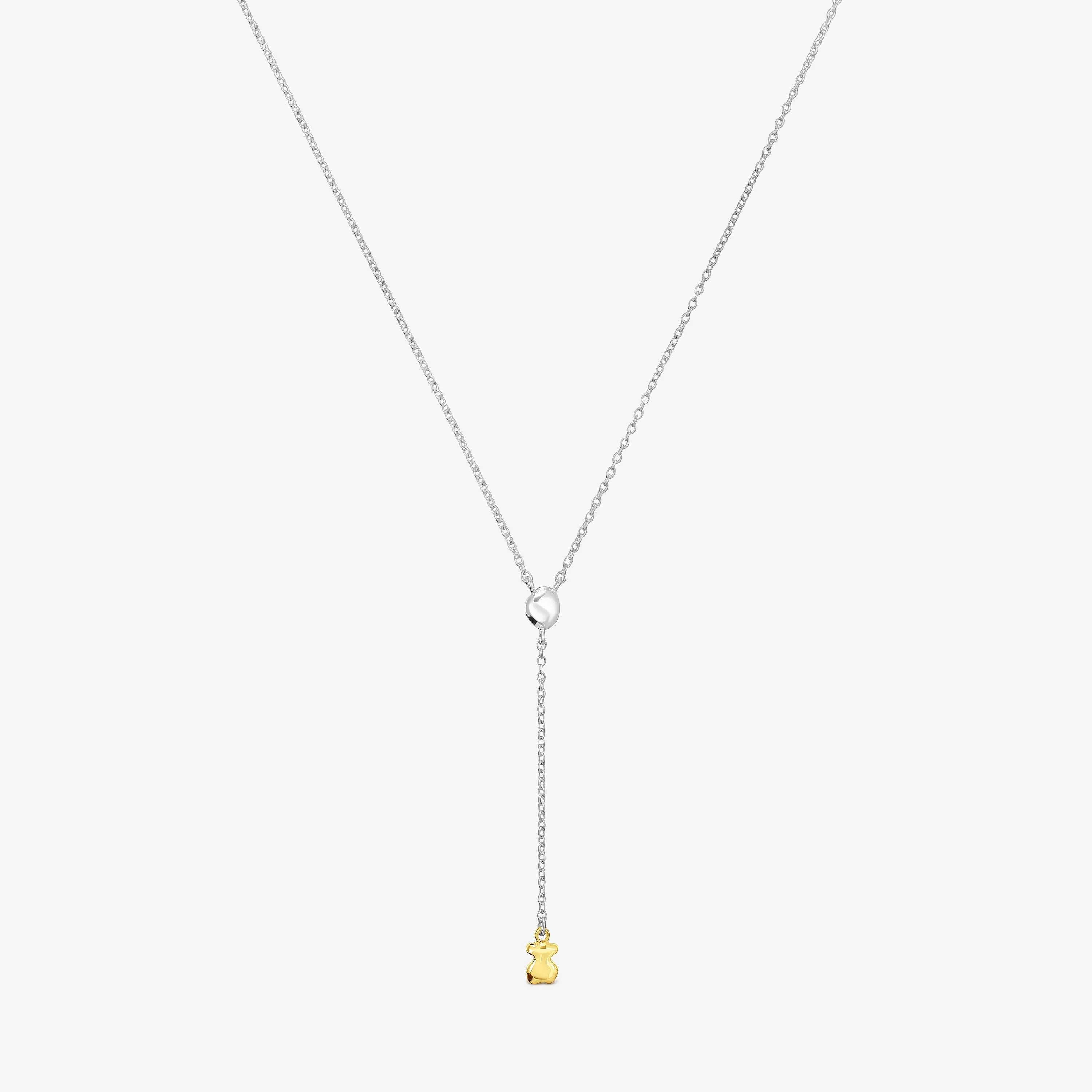 Two-tone TOUS Joy Bits necklace with bear - 1