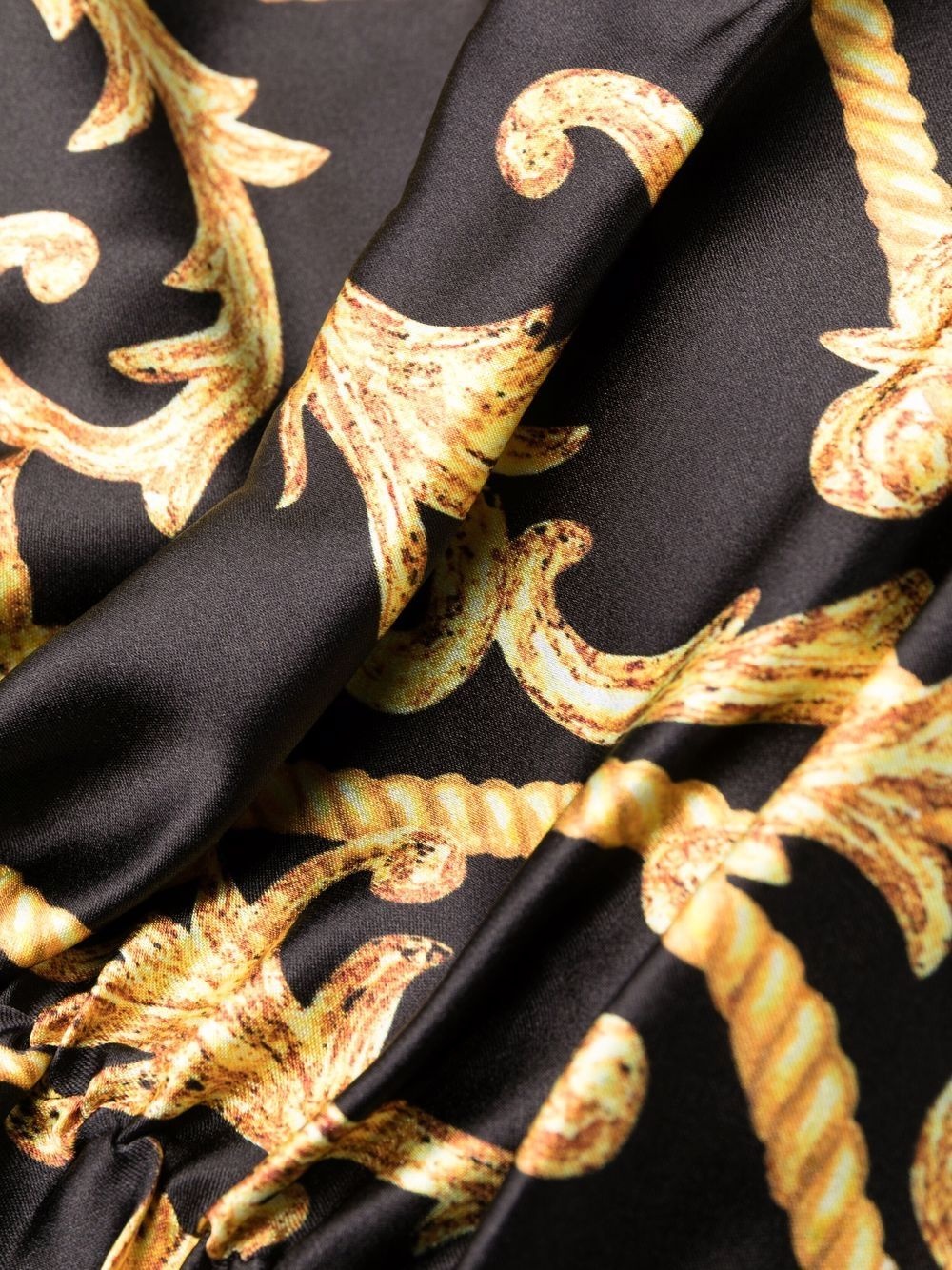 baroque-print dress - 8
