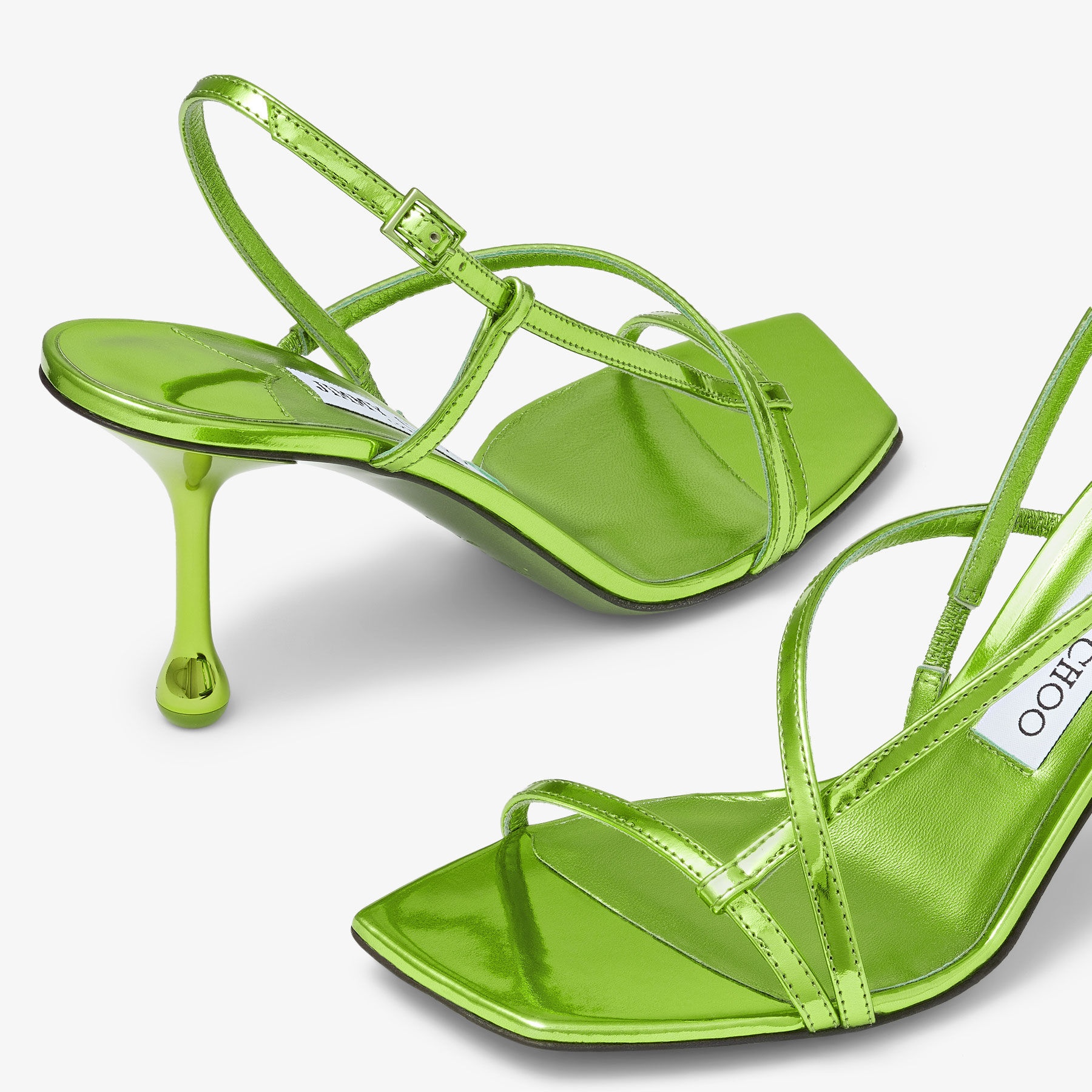 Etana 80
Matcha Metallic Leather Sandals - 3