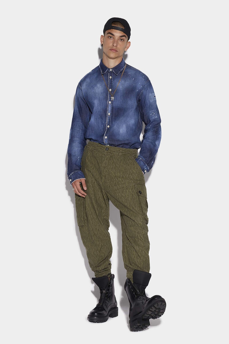 MILITARY TAPE CARGO TROUSERS - 3