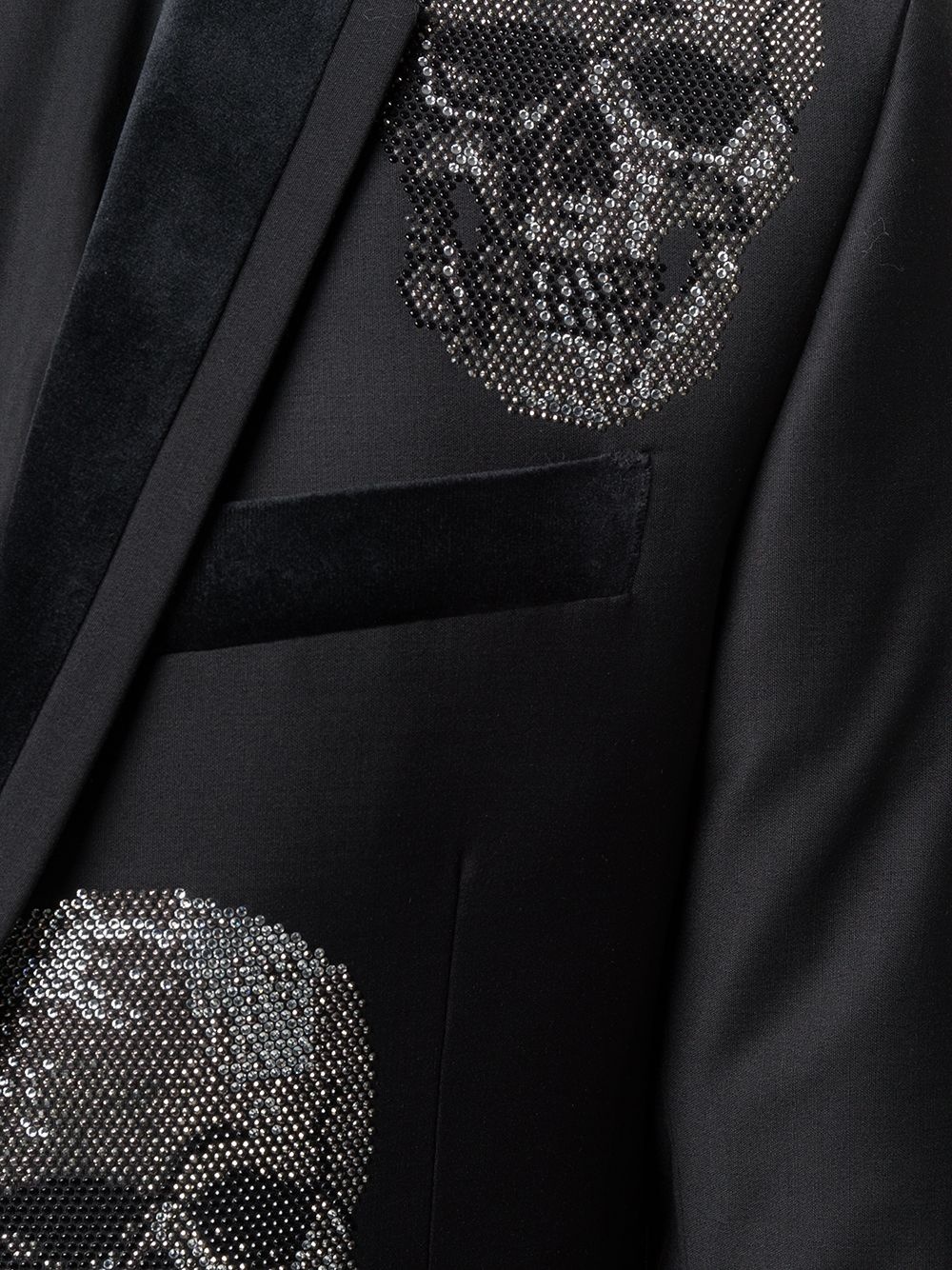 embellished Skull blazer - 5