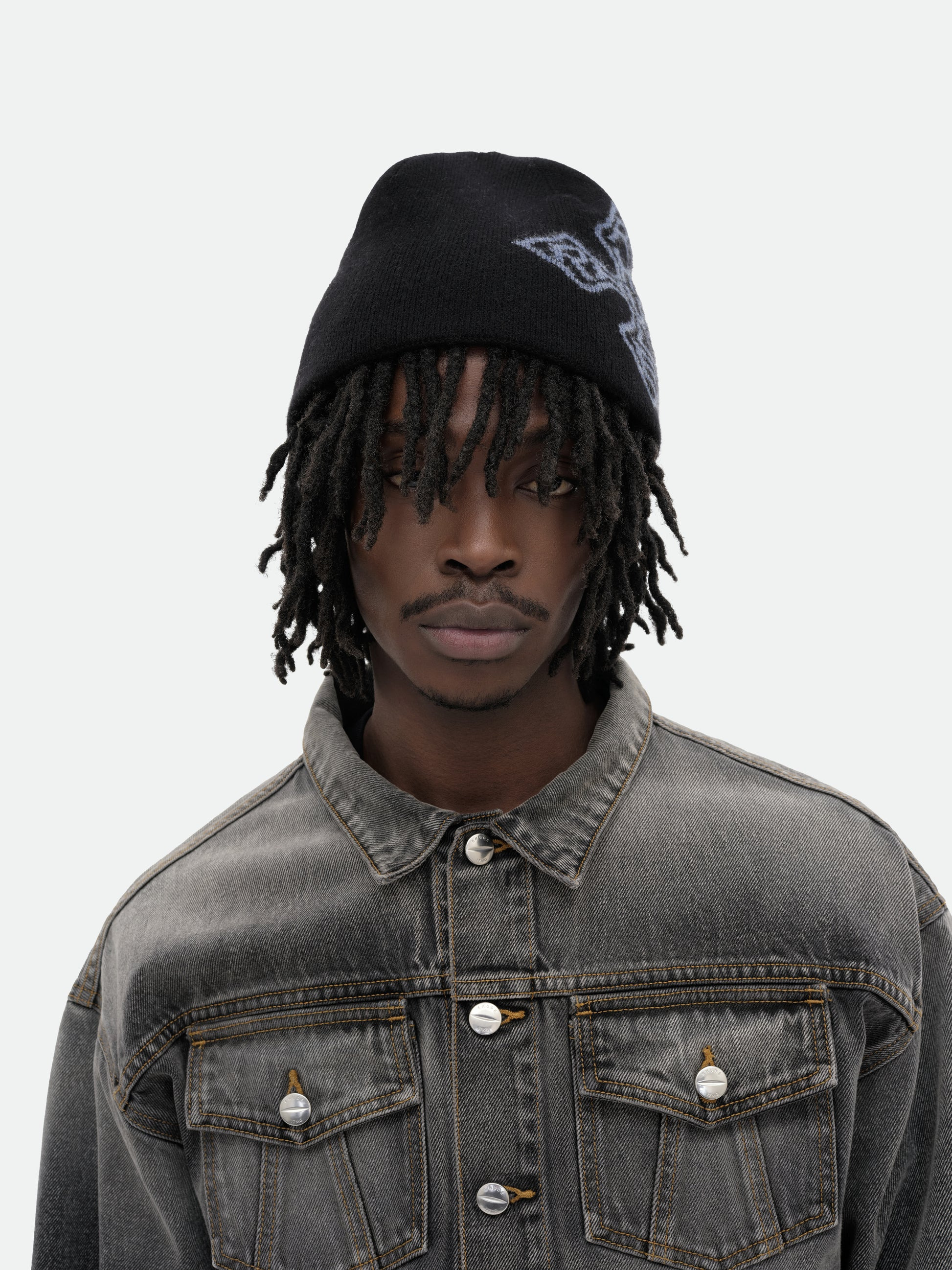 CROSS LOGO KNITTED BEANIE - 2