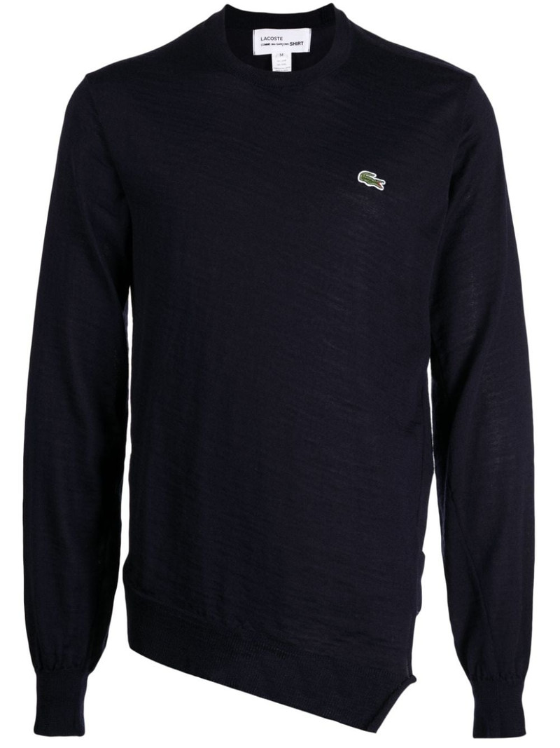 logo-patch wool jumper 1
