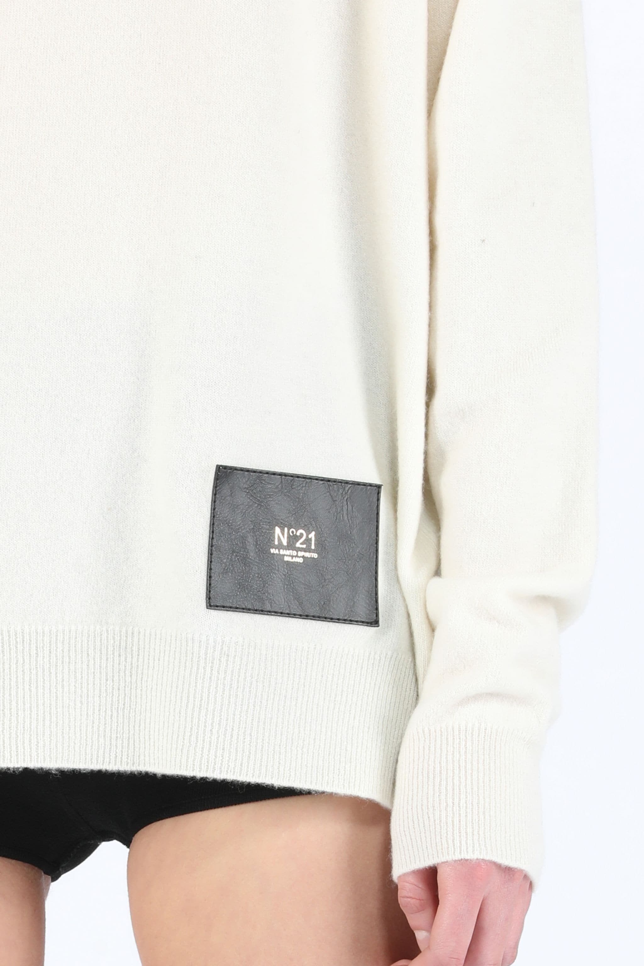 LOGO-PATCH SWEATER - 5