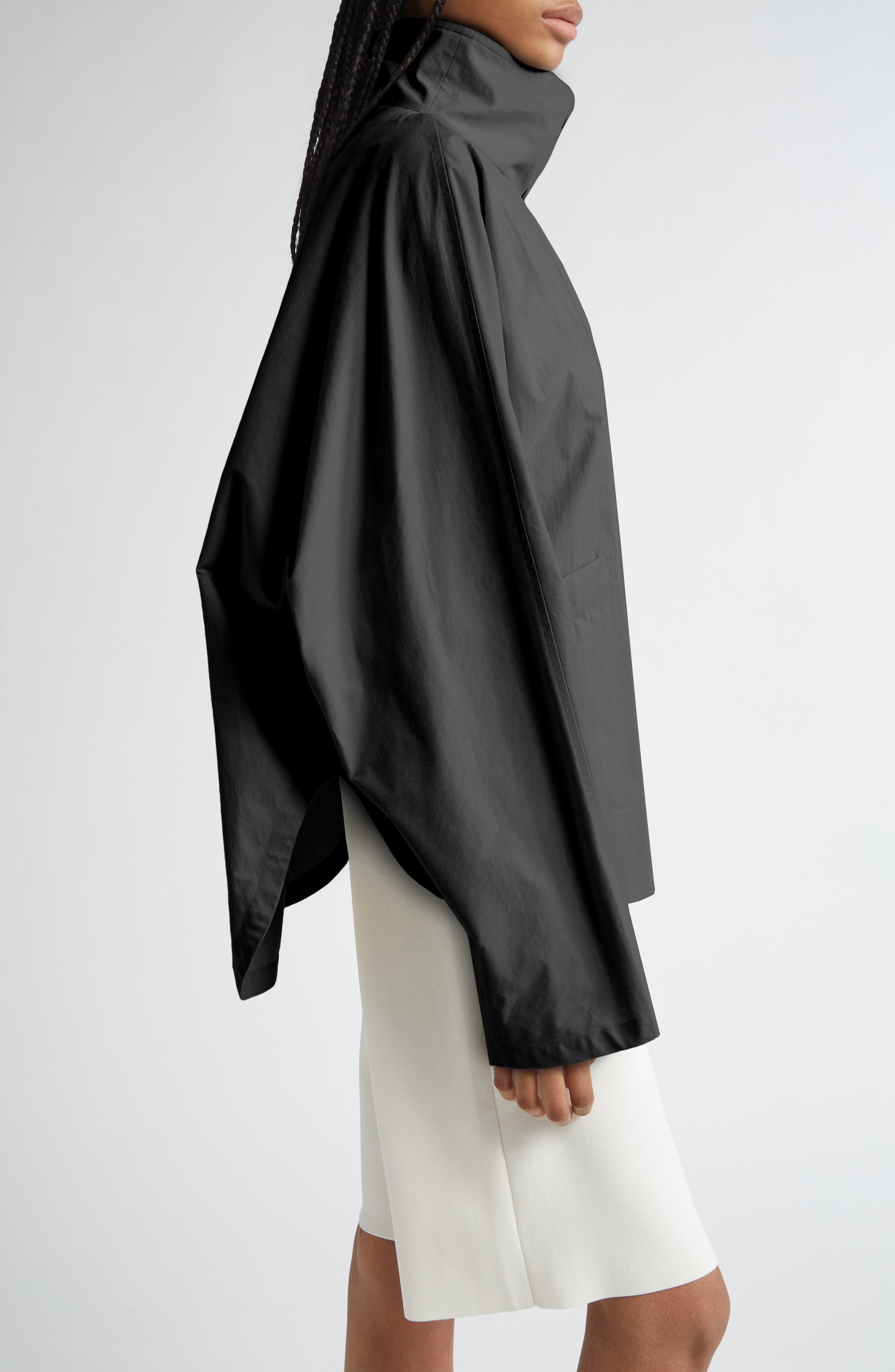 TOTEME Summer Water Repellent Parachute Jacket in Black at Nordstrom - 3