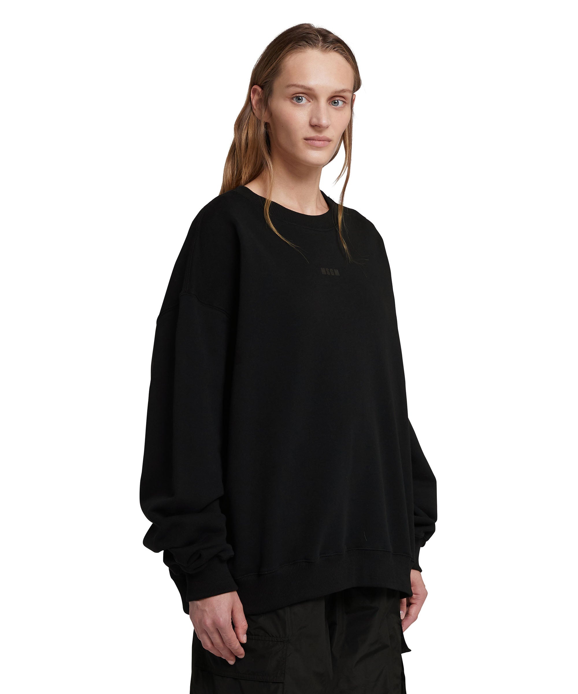 Crew-neck sweatshirt with animal print logo - 4