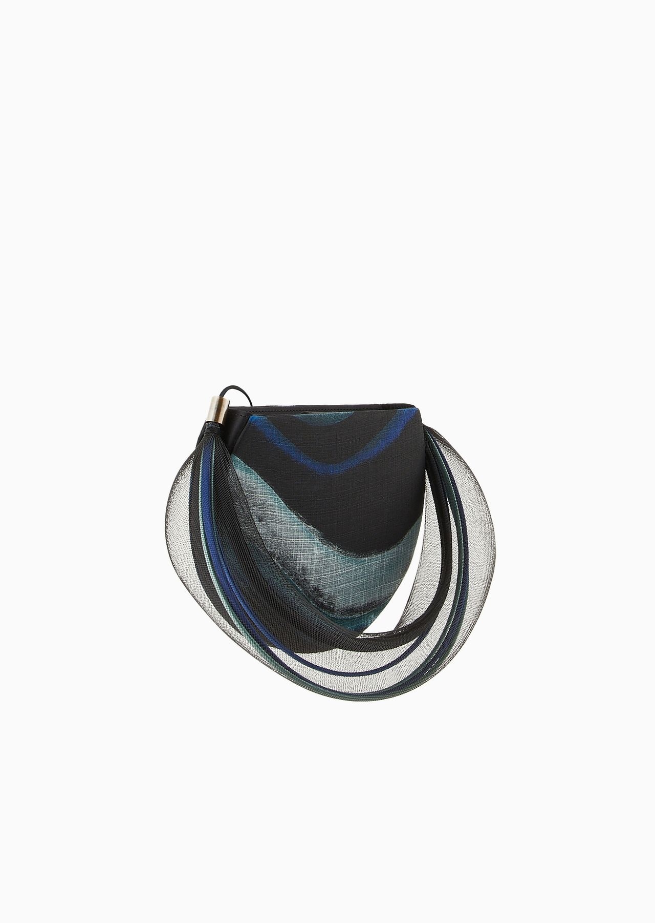 Printed clutch bag with crinoline detail - 2