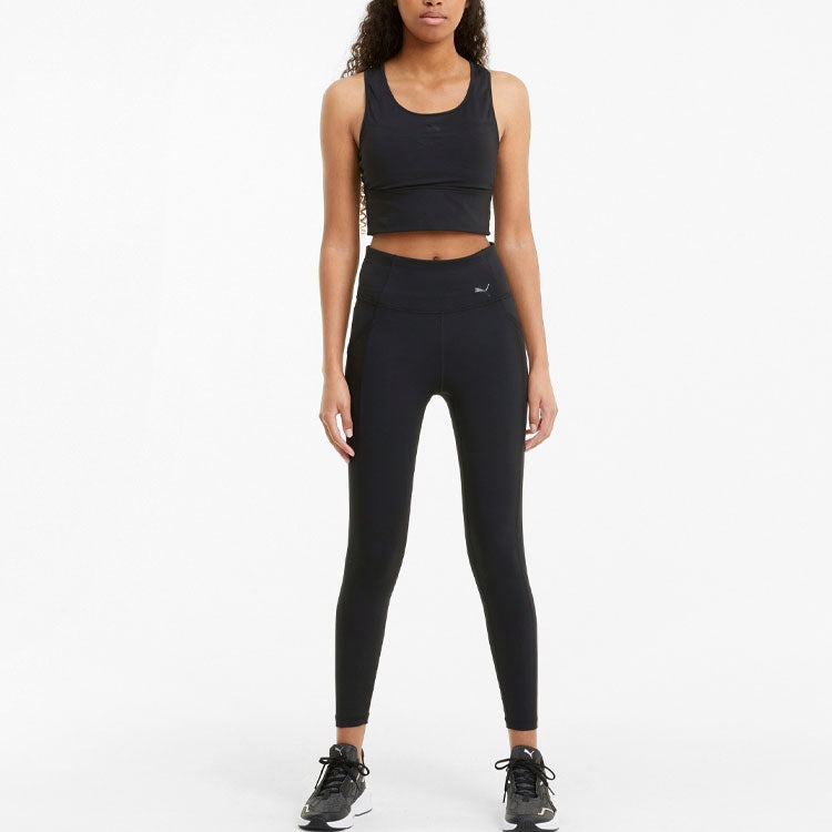 (WMNS) PUMA FOREVER High Waist 7/8 Training Leggings 'Black' 520281-01 - 5