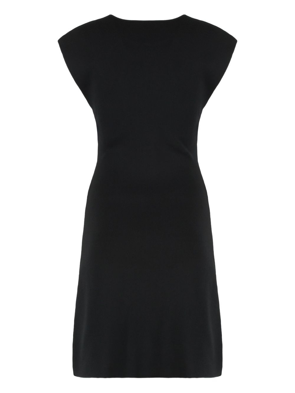 cut-out ribbed knit mini dress - 2