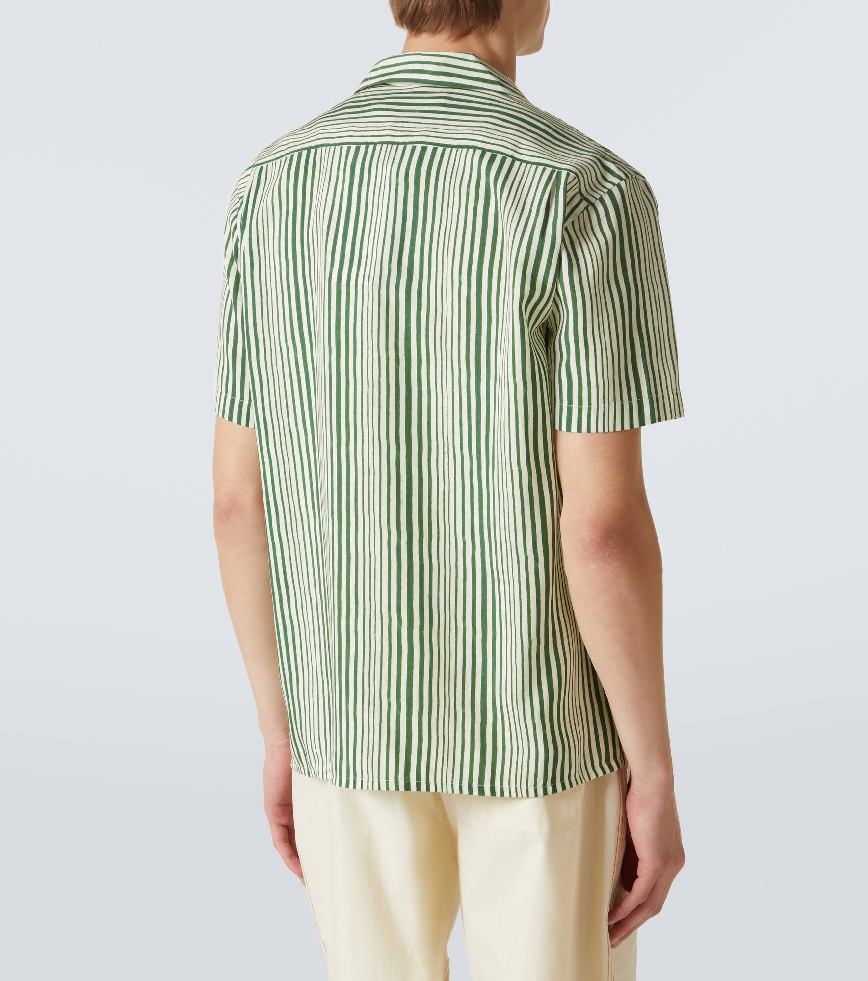 Hibbert striped bowling shirt - 4