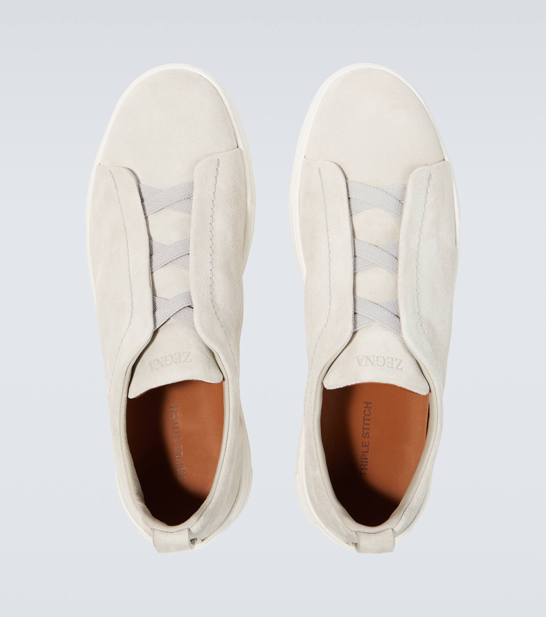 Triple Stitch suede sneakers - 4