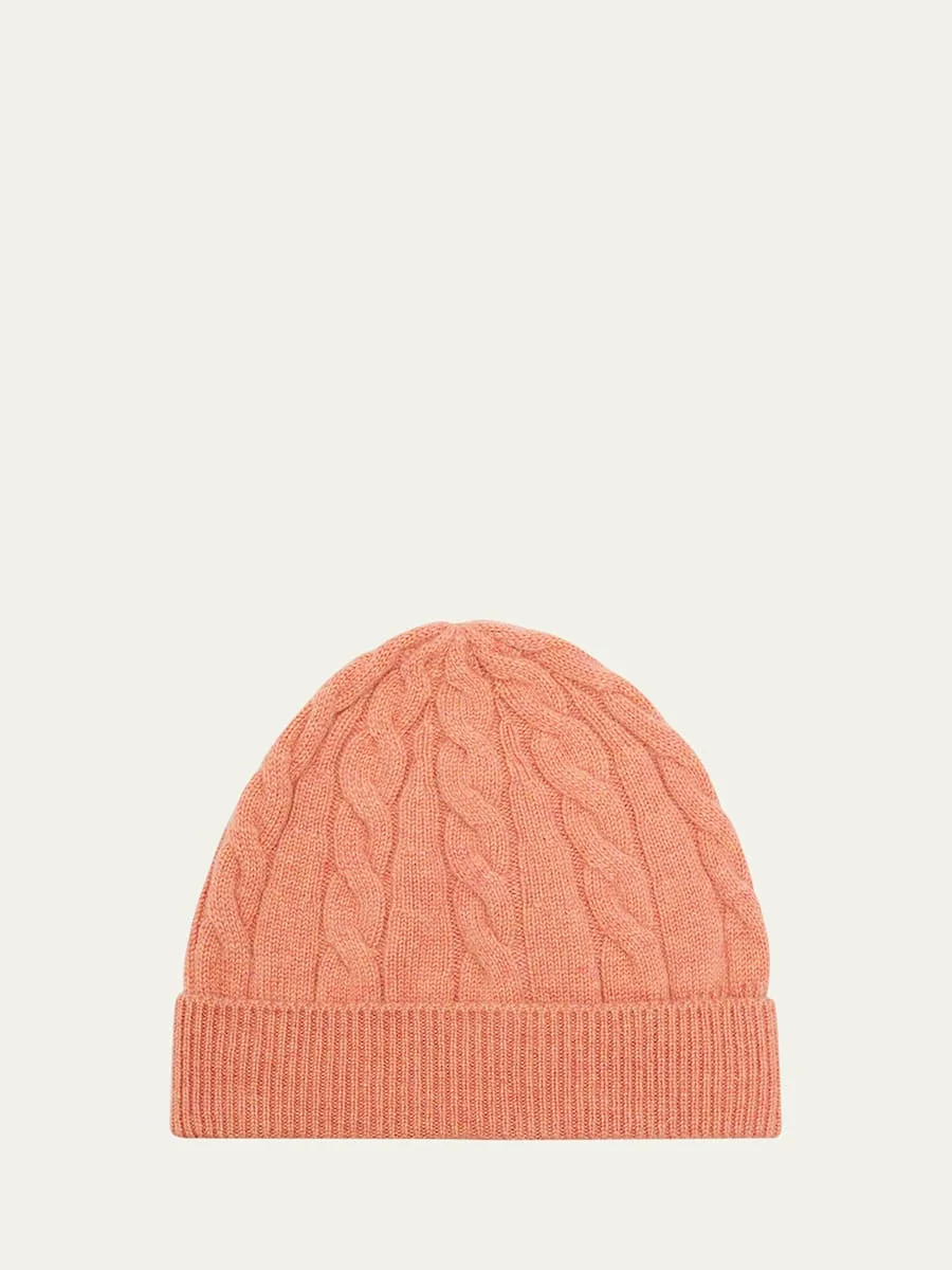 Cedar Cable-Knit Cashmere Beanie - 1