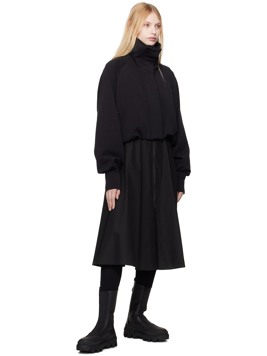 Black Zip Up Jacket - 5