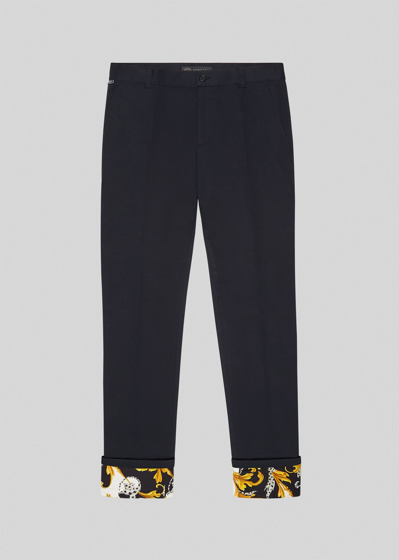 Acanthus Print Accent Trousers 1