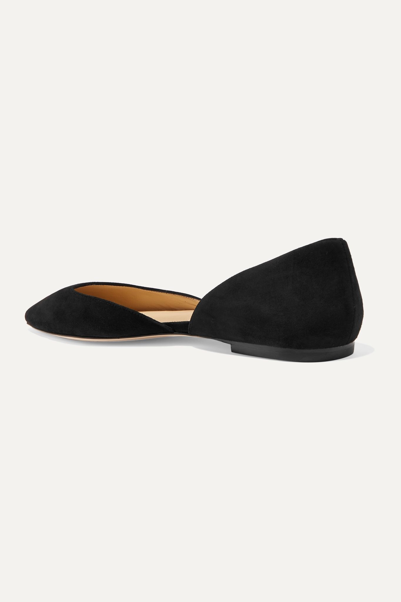 Esther suede point-toe flats - 4