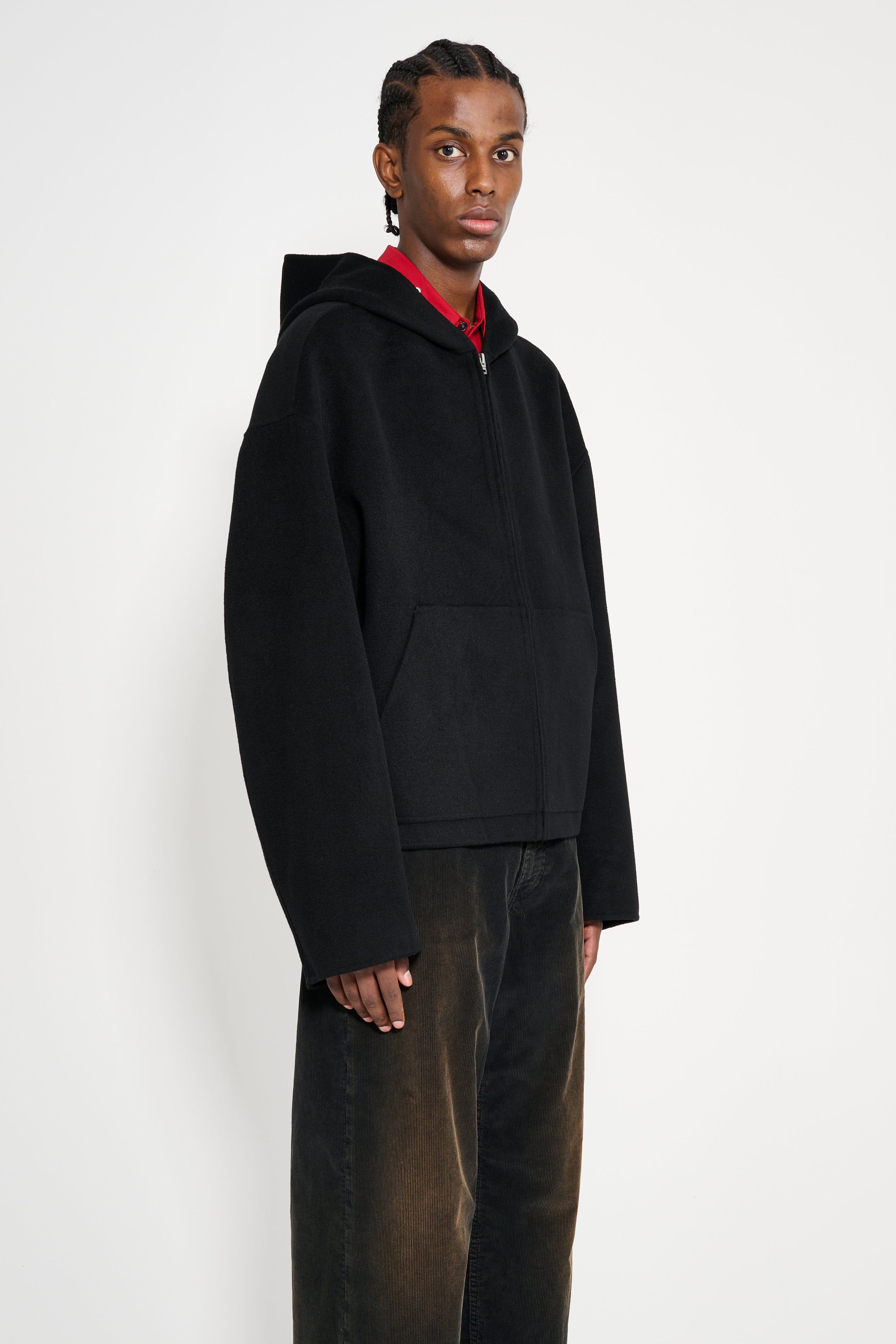 ACNE STUDIOS HOODED JACKET BLACK - 3