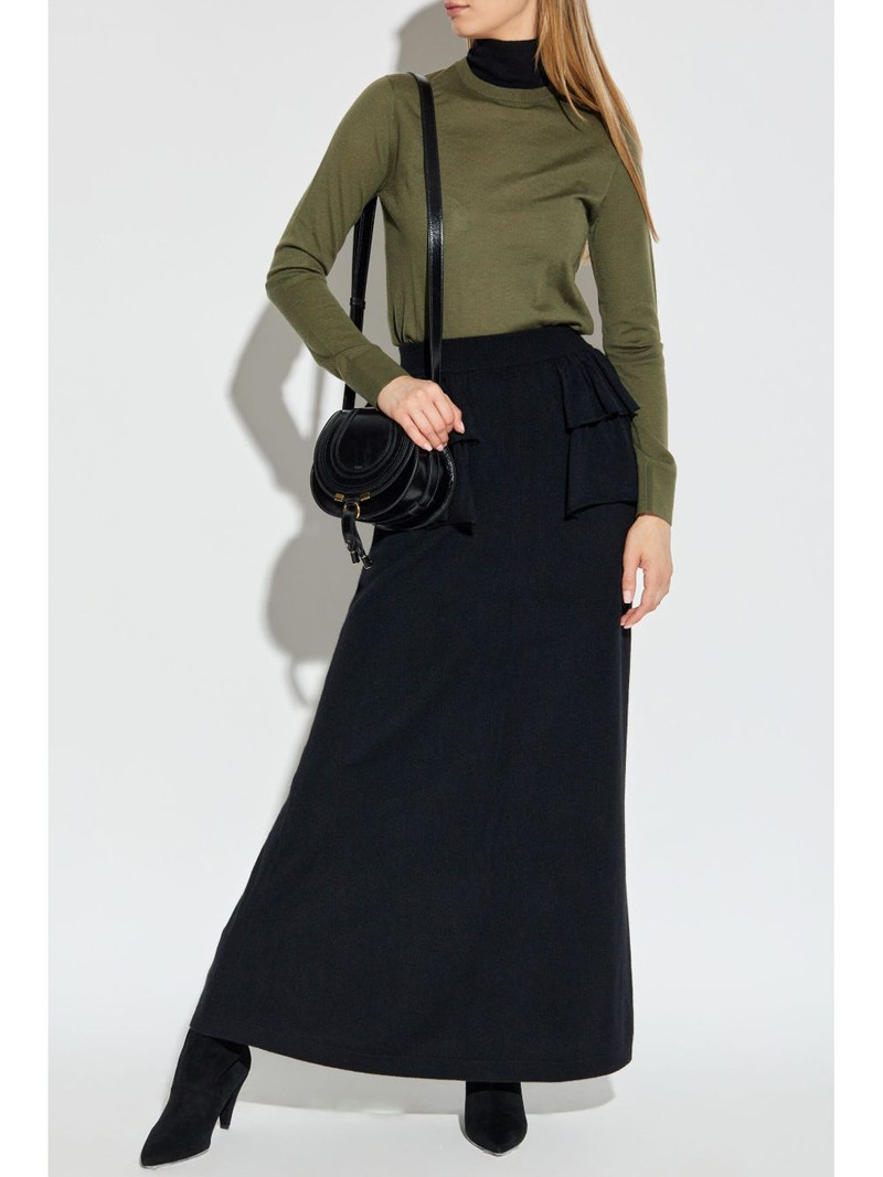 LISA YANG layered cashmere maxi skirt outlook
