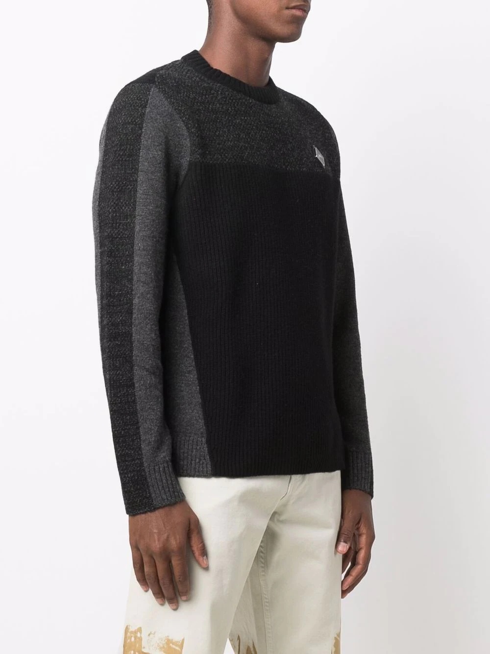 panel knit jumper - 3