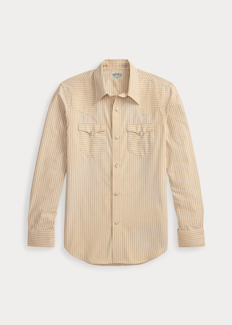Slim Fit Striped Western Shirt 6