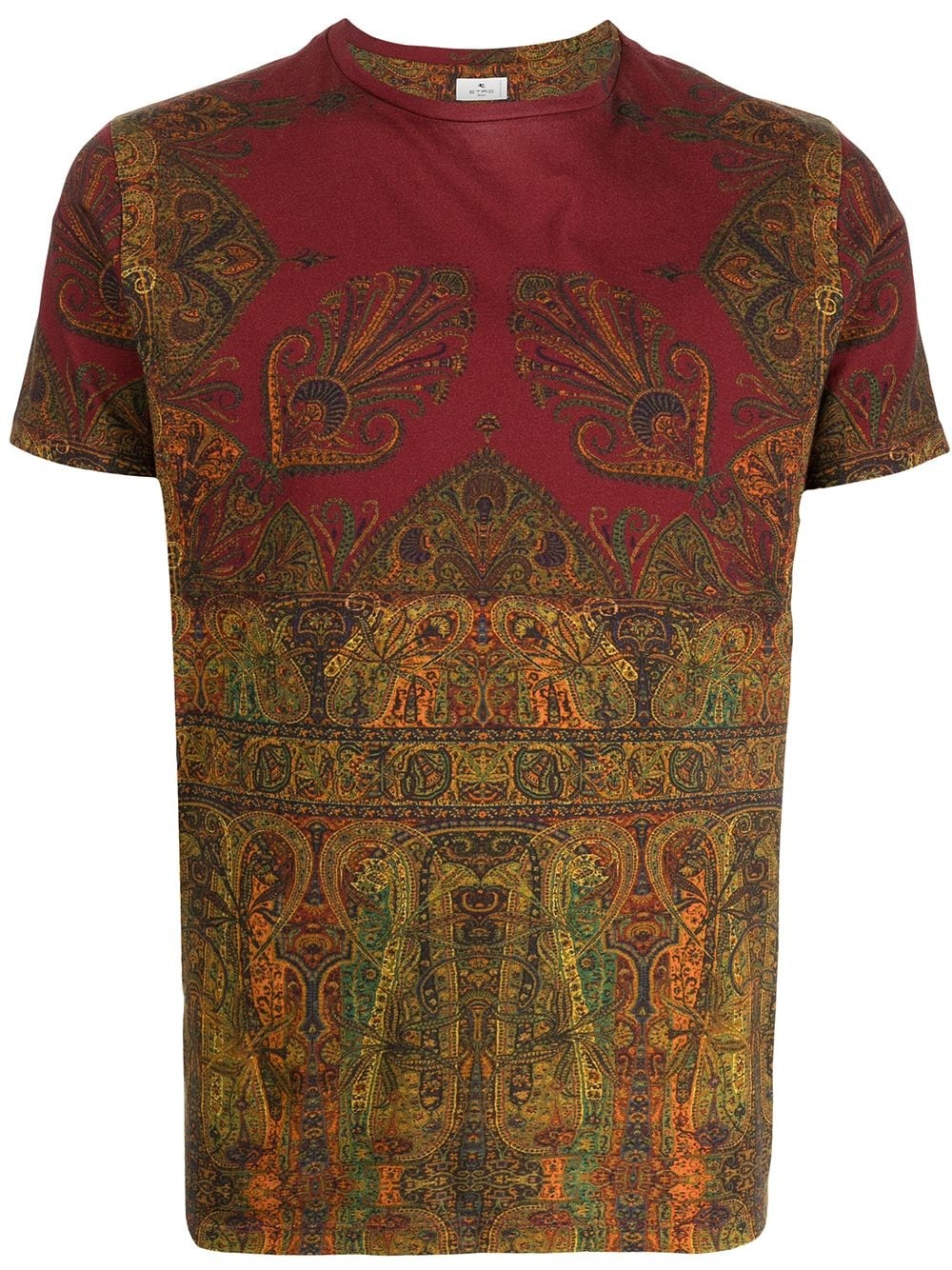 paisley-print cotton T-shirt - 1