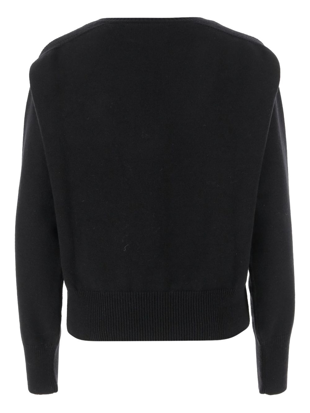 V-neck cashmere sweater - 2