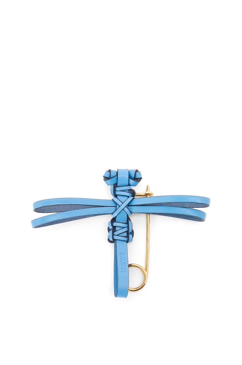 Dragonfly pin charm in calfskin 1