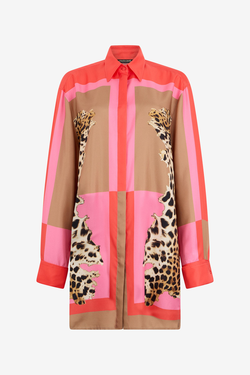 Cavalli Pop Print Silk Dress 1