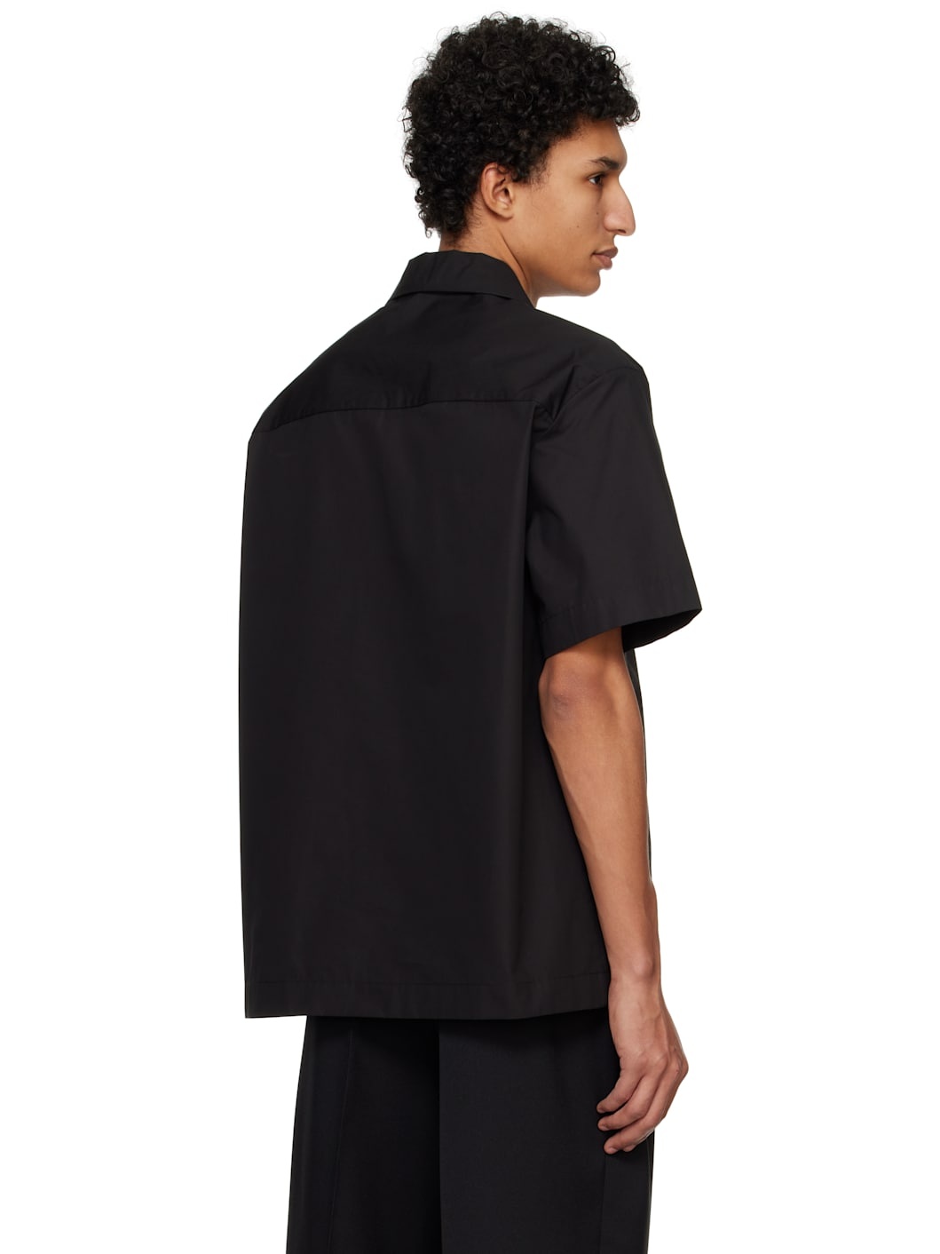 Black Boxy-Fit Shirt - 3