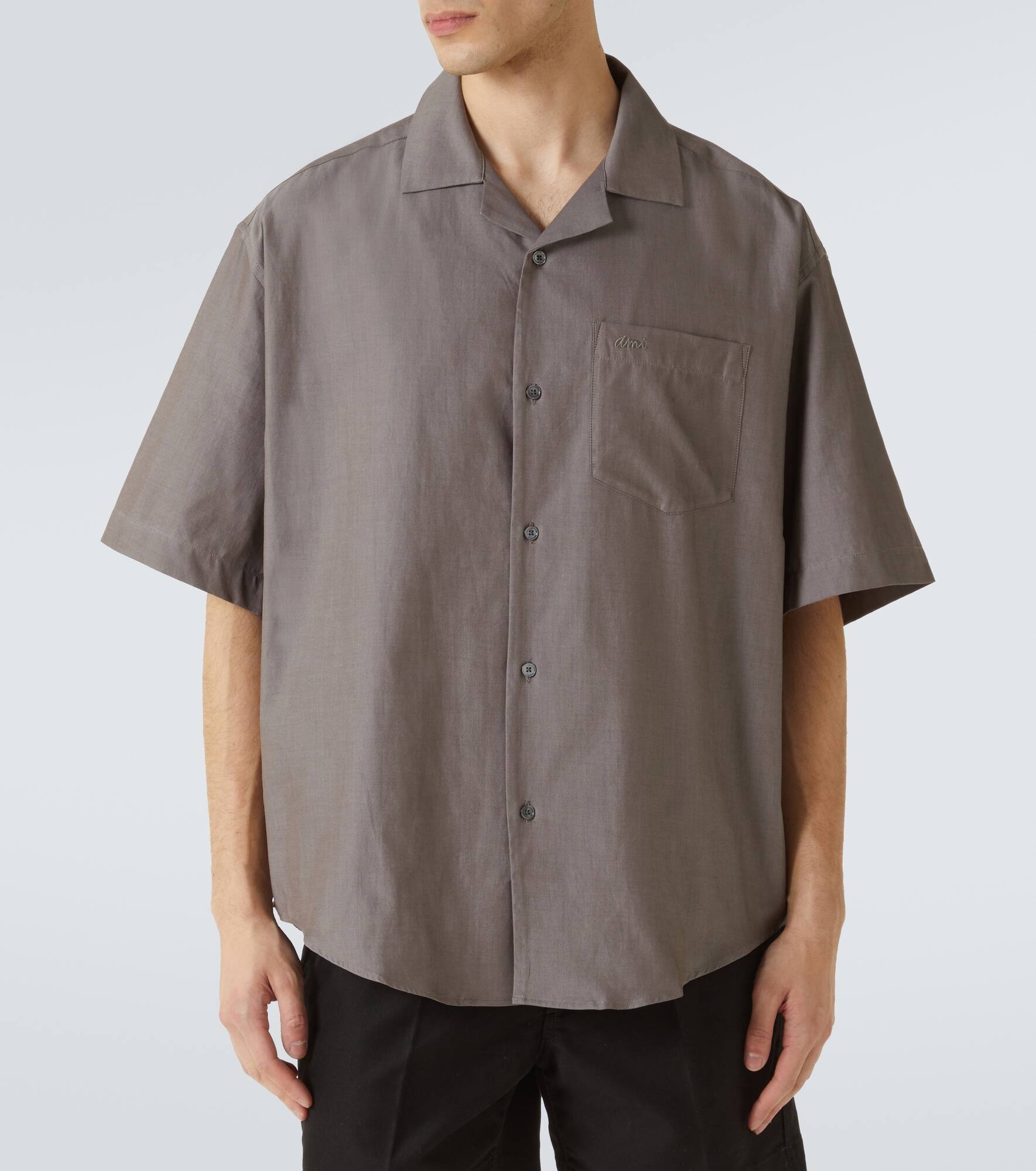 Cotton gabardine shirt - 3