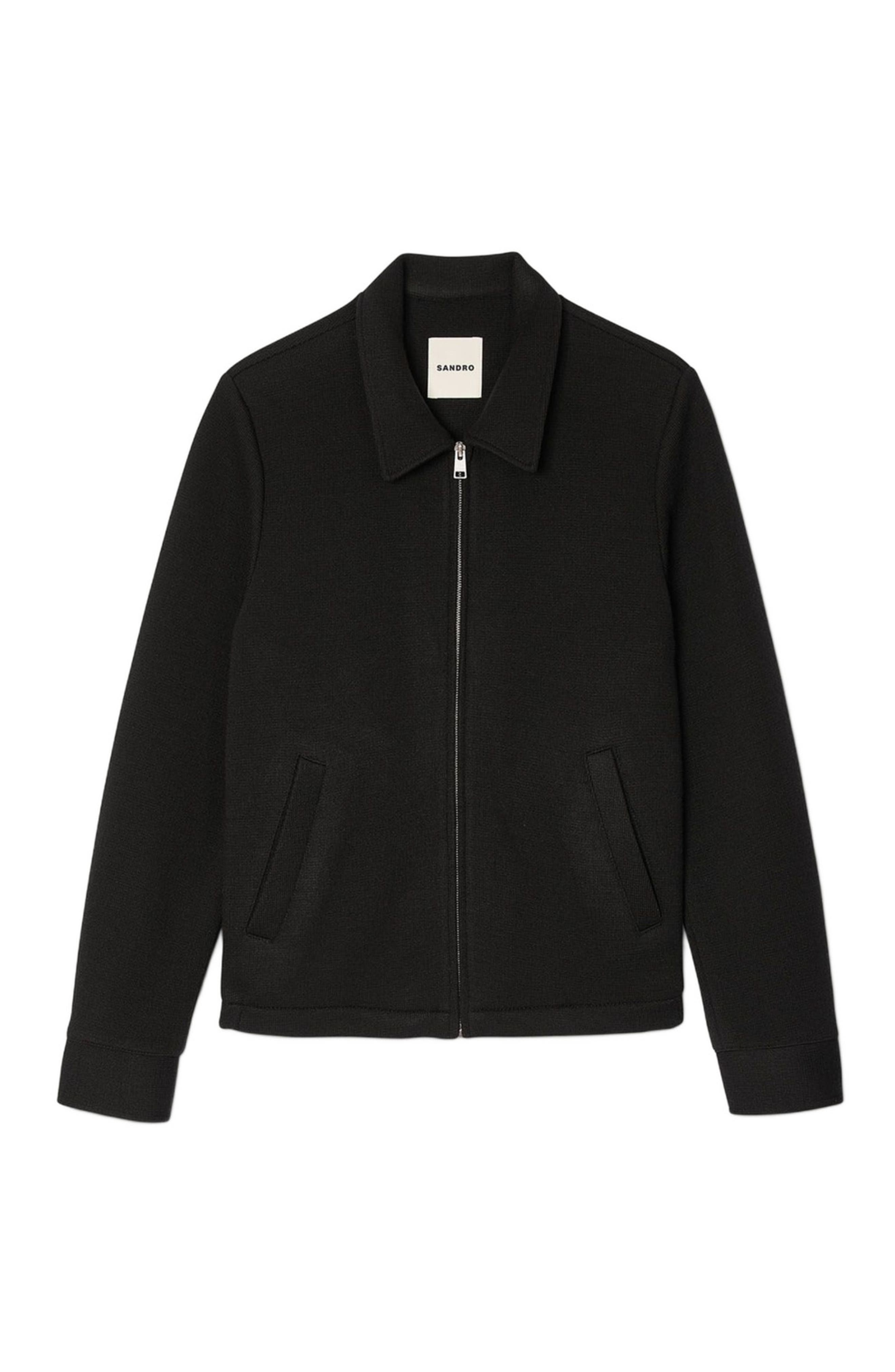 SANDRO Knitted jacket in Black at Nordstrom - 5