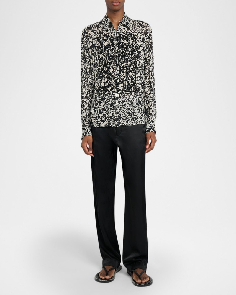 Dries Van Noten Men's Carvies Viscose Geometric Beaded Button-Down Shirt outlook