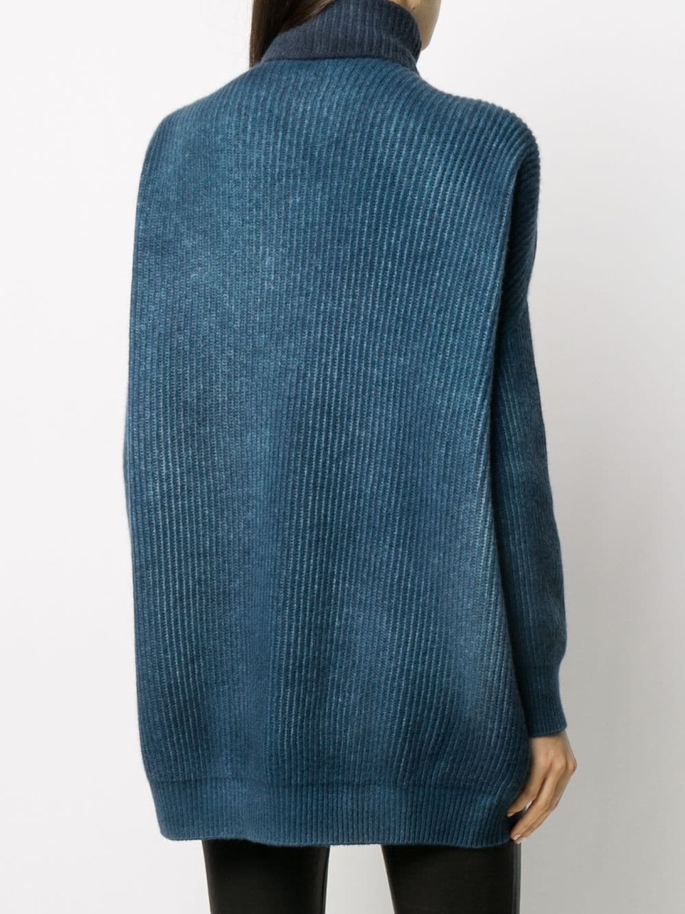 ribbed merino wool turtleneck jumper - 4