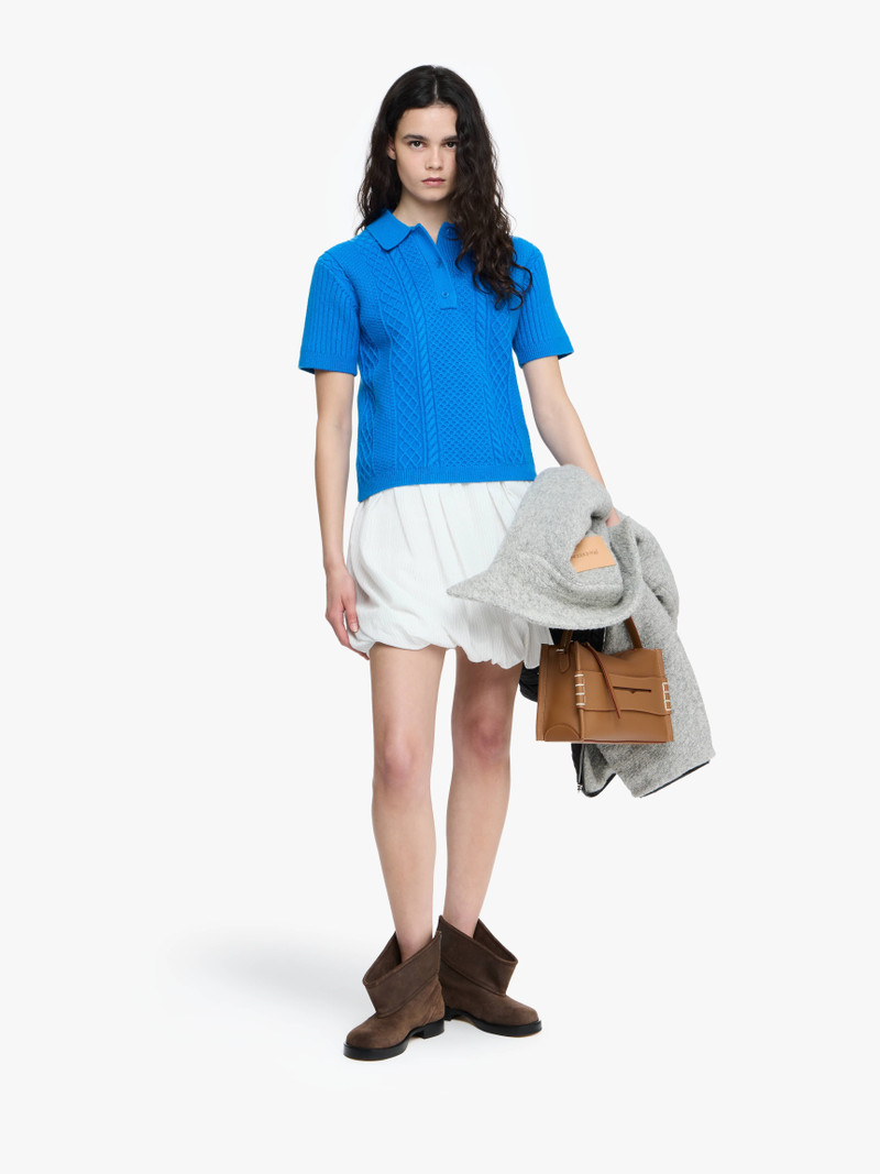 JW Anderson CROPPED CABLE KNIT POLO outlook