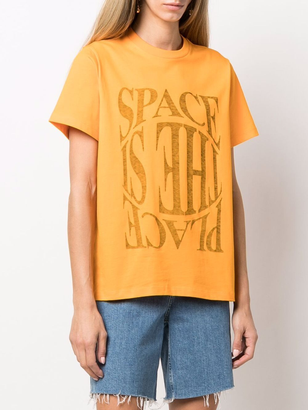 slogan print T-shirt - 3
