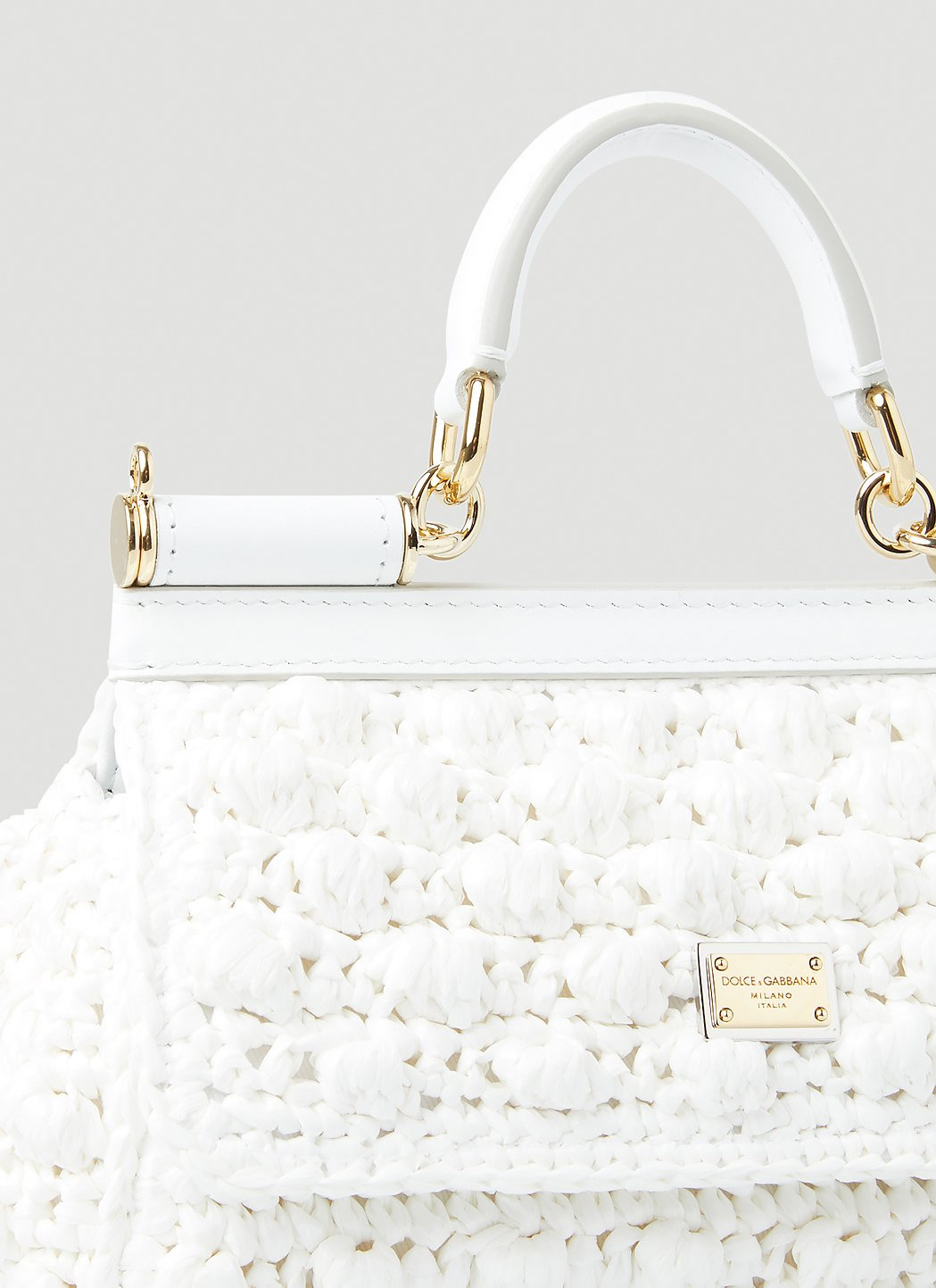 Dolce & Gabbana Women Small Crochet Sicily Handbag - 5