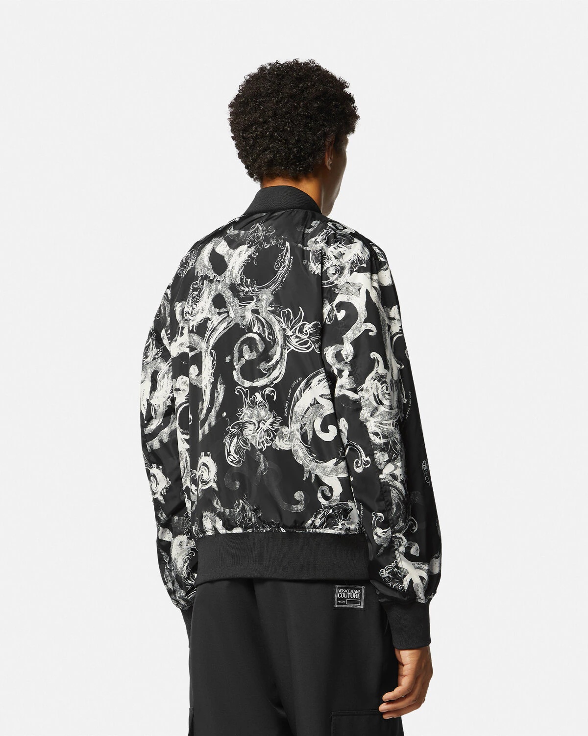 Watercolor Couture Reversible Bomber Jacket - 6