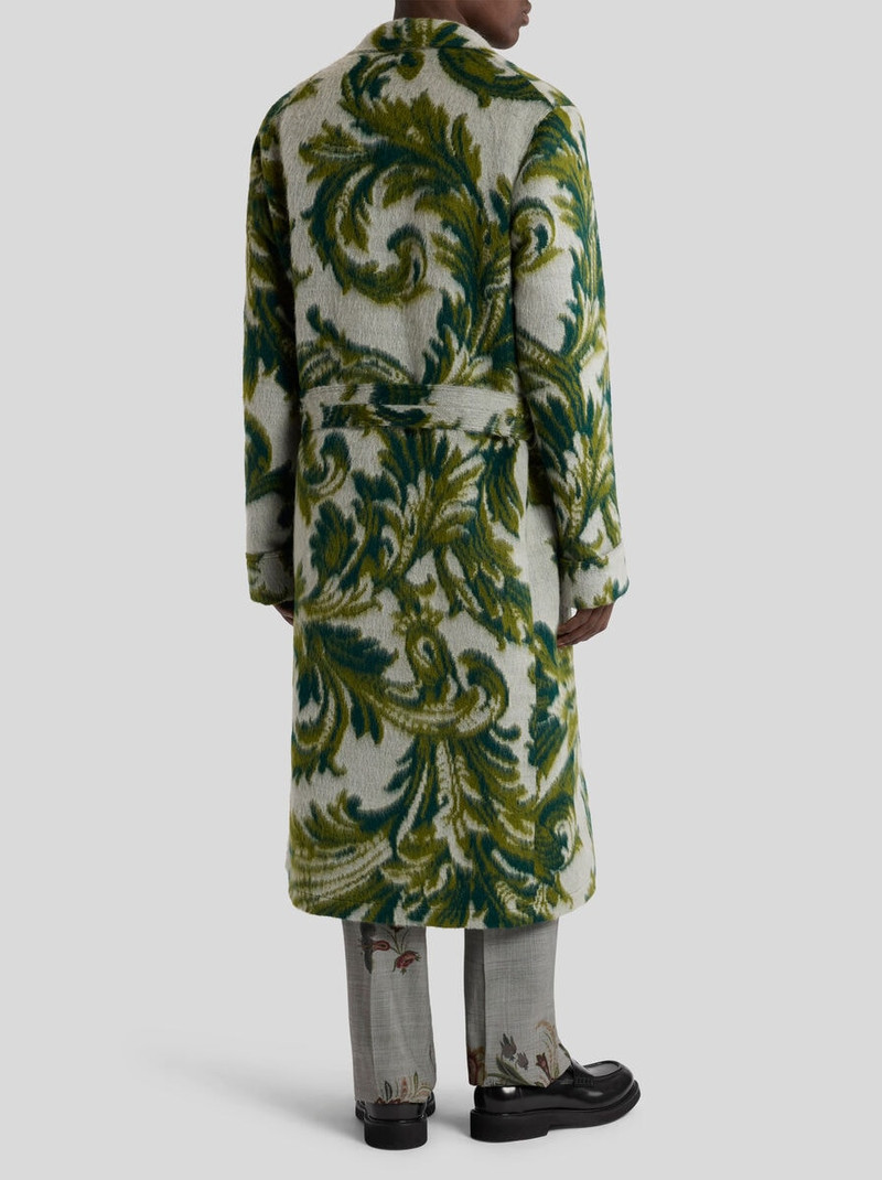 WOOL-BLEND JACQUARD ROBE COAT 4