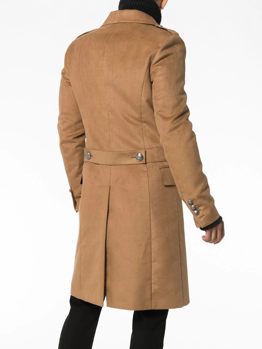 double breasted camel coat - 4