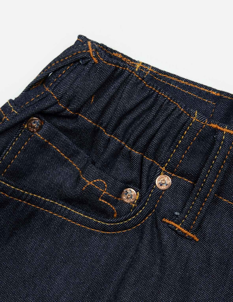 SEAGULL PRINT WITH DENIM CHAIN RELAX FIT DENIM JOGGERS 12