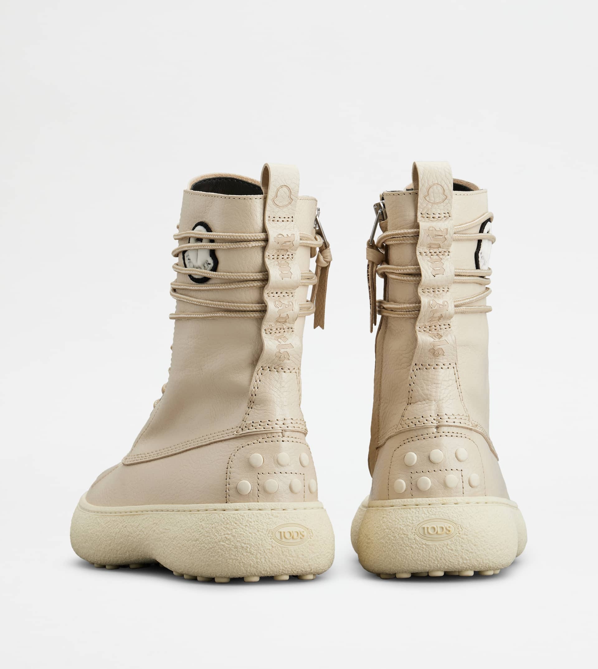 TOD'S W. G. ANKLE BOOTS TOD'S X 8 MONCLER PALM ANGELS IN LEATHER - WHITE - 2