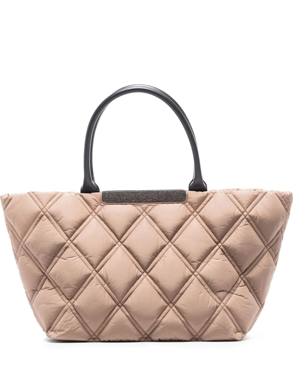 quilted tote bag - 1