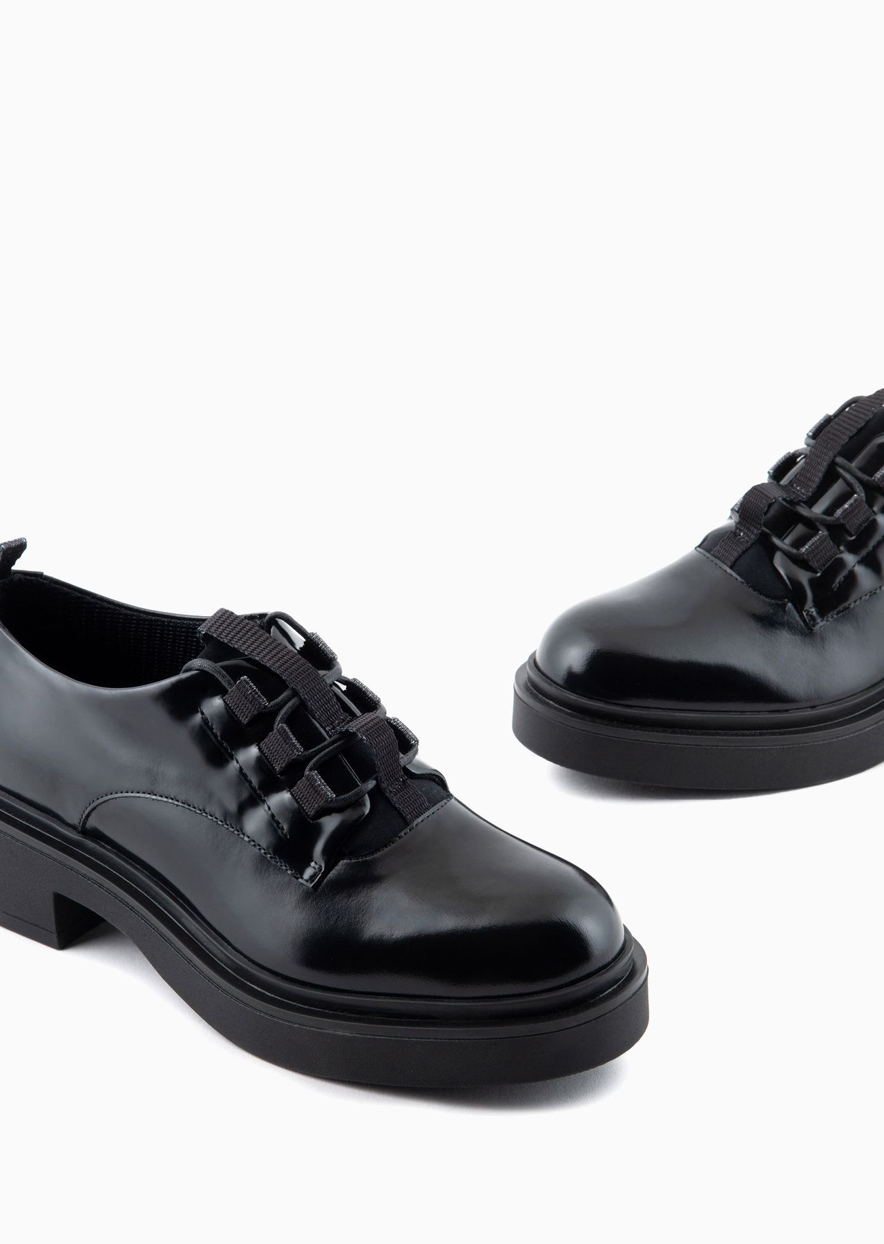 Brushed leather brogues - 5