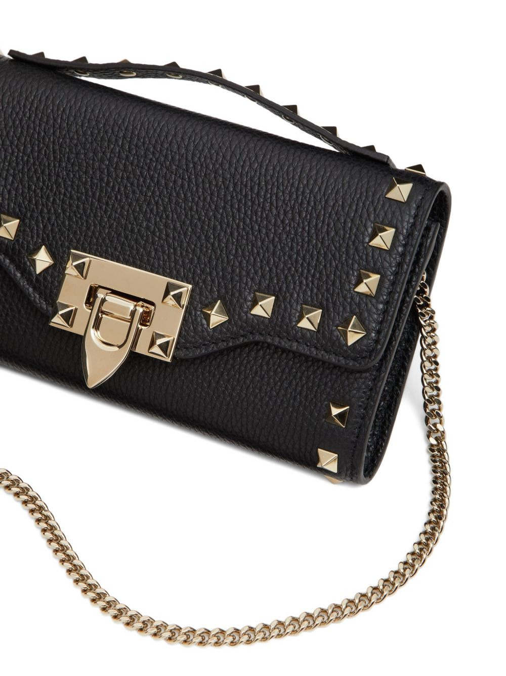 Rockstud leather crossbody bag - 5