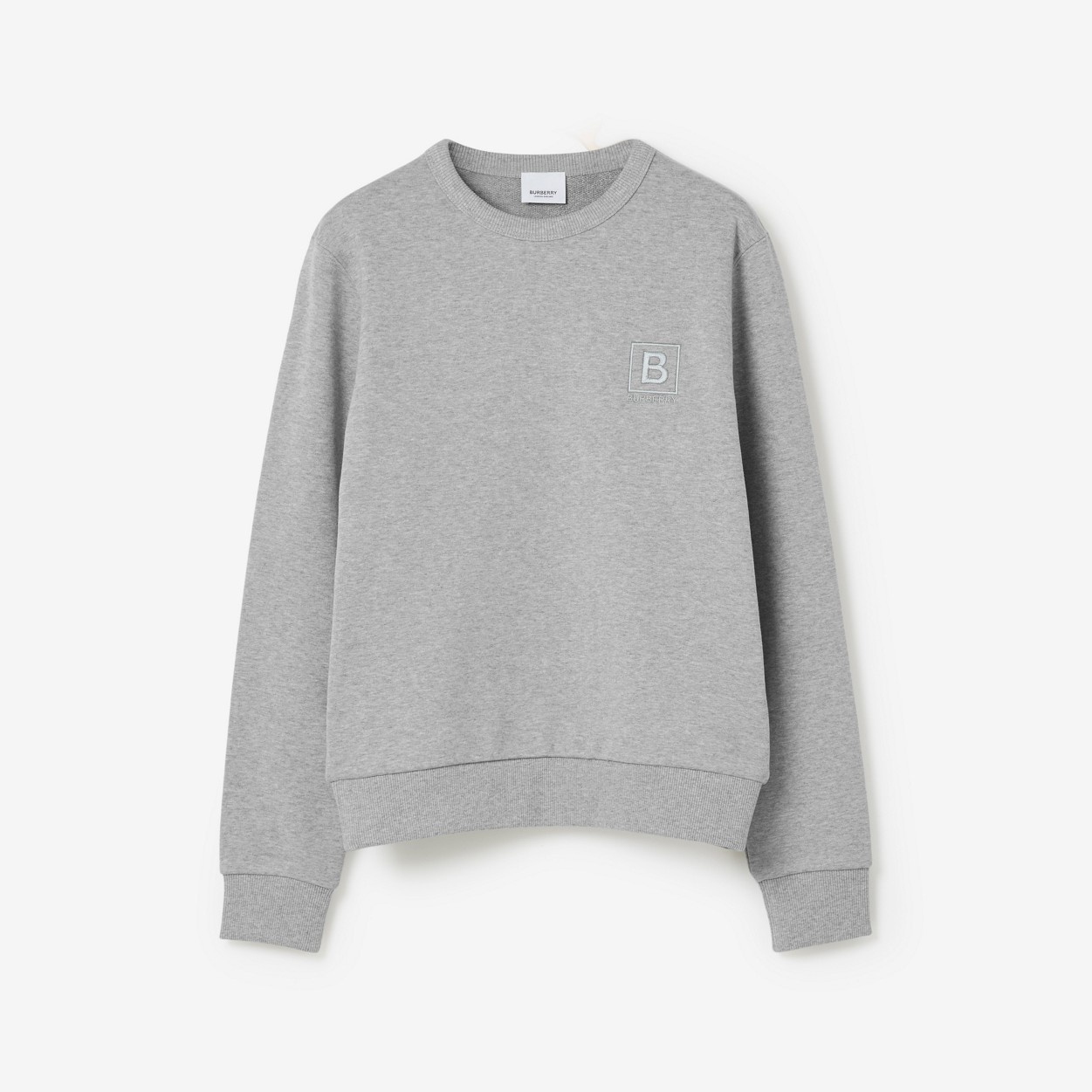 Letter Graphic Cotton Sweatshirt - 1