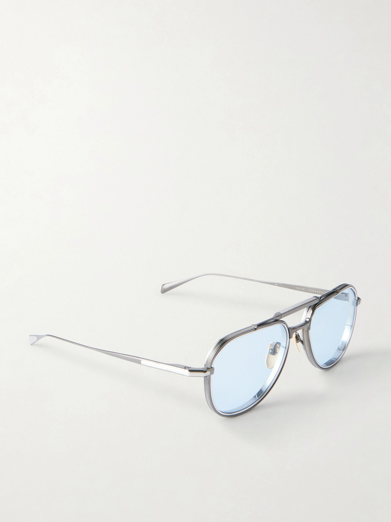Commander Aviator-Style Titanium Sunglasses 4