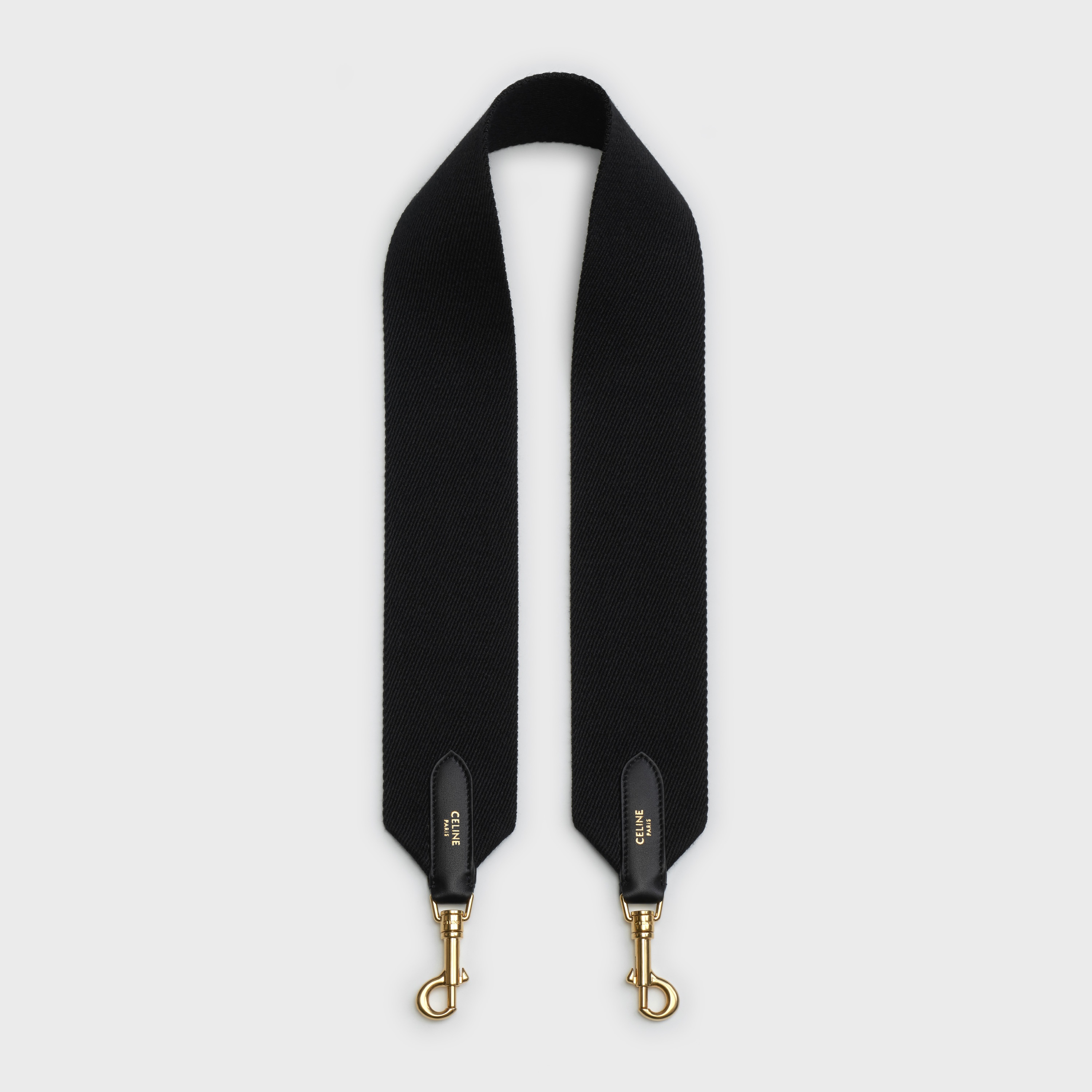 Long Strap in textile and calfskin - 1