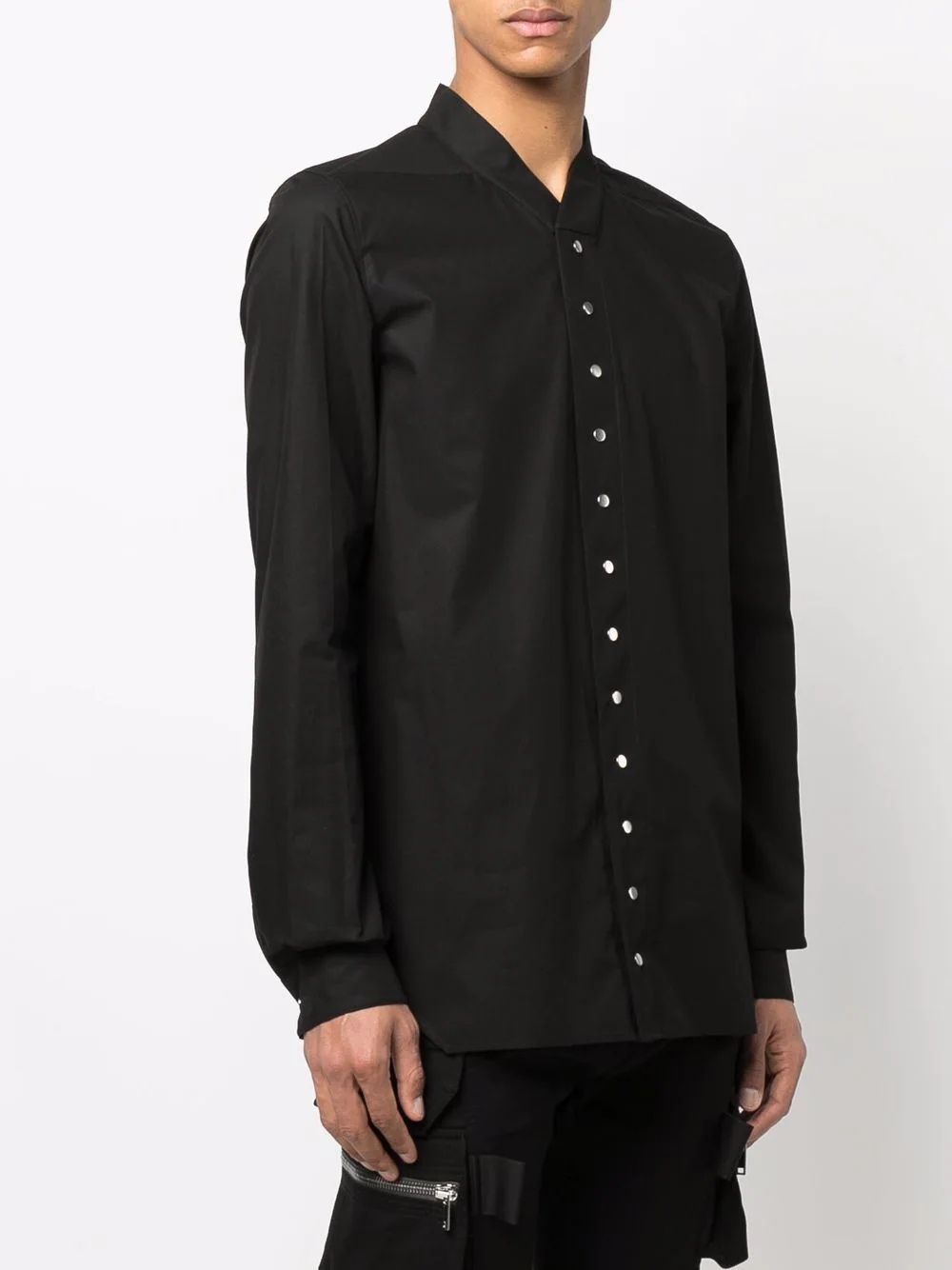 plain long-sleeve shirt - 3